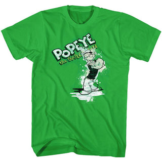 Popeye-Popeye Splat-Kelly Adult S/S Tshirt - Coastline Mall