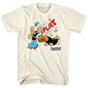 Popeye-Sailor Punch-Natural Adult S/S Tshirt - Coastline Mall