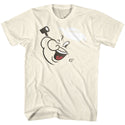 Popeye-Popface-Natural Adult S/S Tshirt - Coastline Mall