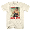 Rambo-Boss Rambo-Natural Adult S/S Tshirt - Coastline Mall