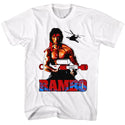 Rambo-Water Logger-White Adult S/S Tshirt - Coastline Mall