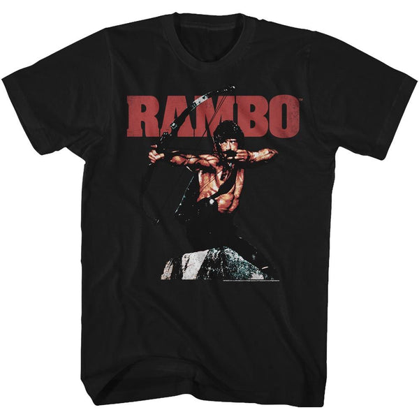 Rambo-Rambow-Black Adult S/S Tshirt - Coastline Mall