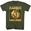 Rambo-Lil Ramblins-Military Green Adult S/S Tshirt - Coastline Mall