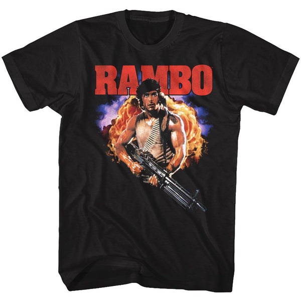 Rambo-Mugshot-Black Adult S/S Tshirt - Coastline Mall