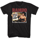 Rambo-You Won't Believe-Black Adult S/S Tshirt - Coastline Mall