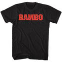 Rambo-Rambo Logo-Black Adult S/S Tshirt - Coastline Mall