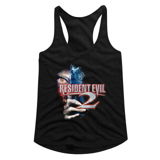 Resident Evil-Residentevil 2-Black Ladies Racerback - Coastline Mall