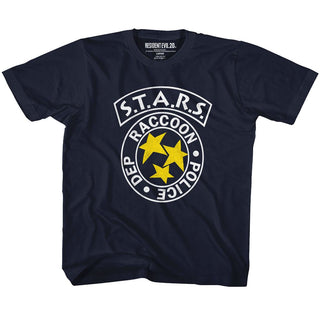 Resident Evil-Rpd Stars-Navy Toddler-Youth S/S Tshirt - Coastline Mall
