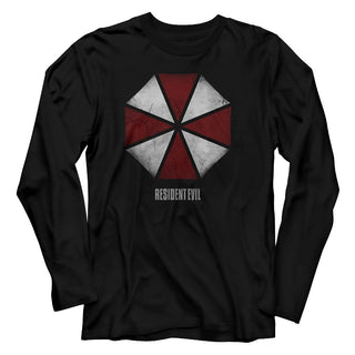 Resident Evil-Umbrella-Black Adult L/S Tshirt - Coastline Mall