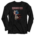 Resident Evil-Peekin'-Black Adult L/S Tshirt - Coastline Mall