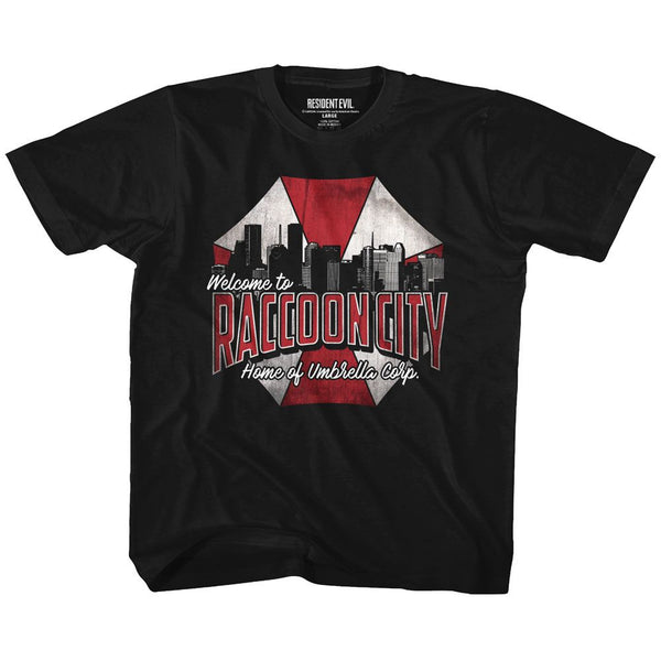 Resident Evil-Raccoon City-Black Toddler-Youth S/S Tshirt - Coastline Mall