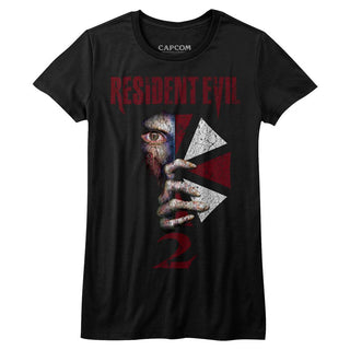 Resident Evil-Revil2-Black Ladies S/S Tshirt - Coastline Mall
