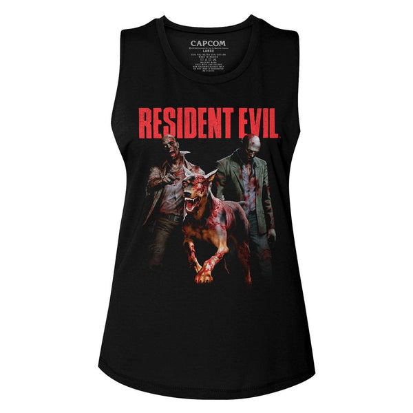Resident Evil-Monsterhits-Black Ladies Muscle Tank - Coastline Mall