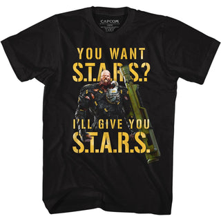 Resident Evil-I'll Give You Stars-Black Adult S/S Tshirt - Coastline Mall