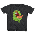 The Real Ghostbusters-Slimer-Black Heather Toddler-Youth S/S Tshirt - Coastline Mall