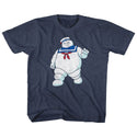 The Real Ghostbusters-Mr Stay Puft-Vintage Navy Toddler-Youth S/S Tshirt - Coastline Mall