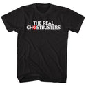 The Real Ghostbusters-Logo-Black Adult S/S Tshirt - Coastline Mall