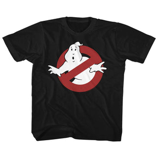 The Real Ghostbusters-Symbol-Black Toddler-Youth S/S Tshirt - Coastline Mall