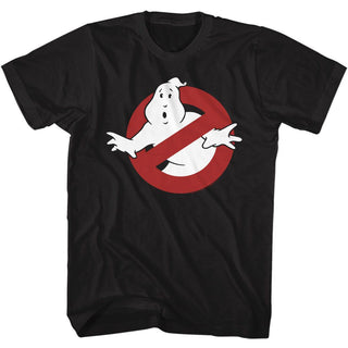 The Real Ghostbusters-Symbol-Black Adult S/S Tshirt - Coastline Mall