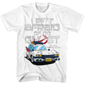 The Real Ghostbusters-Aintafraid-White Adult S/S Tshirt-M - Coastline Mall
