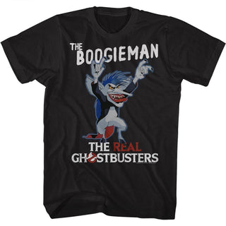 The Real Ghostbusters-The Boogieman-Black Adult S/S Tshirt - Coastline Mall
