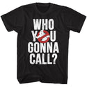 The Real Ghostbusters-Gonna Call?-Black Adult S/S Tshirt - Coastline Mall