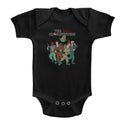 The Real Ghostbusters-The Whole Crew-Black Infant S/S Bodysuit - Coastline Mall