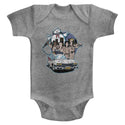 The Real Ghostbusters - Bustin' Buddies | Gray Heather S/S Infant Bodysuit - Coastline Mall