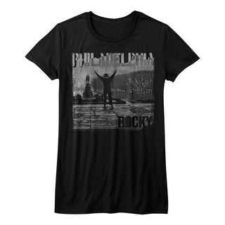 Rocky-Philadelphia-Black Ladies S/S Tshirt - Coastline Mall