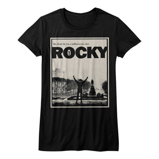 Rocky-Million To 1-Black Ladies S/S Tshirt - Coastline Mall