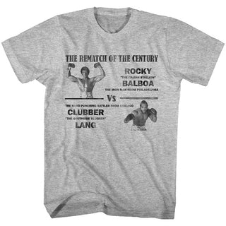 Rocky-Match Of The Century-Gray Heather Adult S/S Tshirt - Coastline Mall