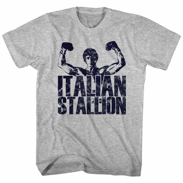 Rocky-Classic Stallion-Gray Heather Adult S/S Tshirt - Coastline Mall