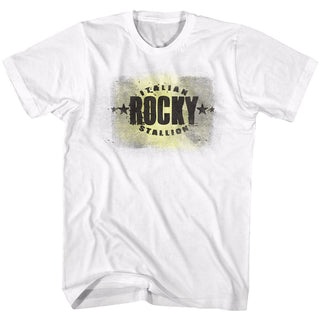 Rocky-Italian-White Adult S/S Tshirt - Coastline Mall
