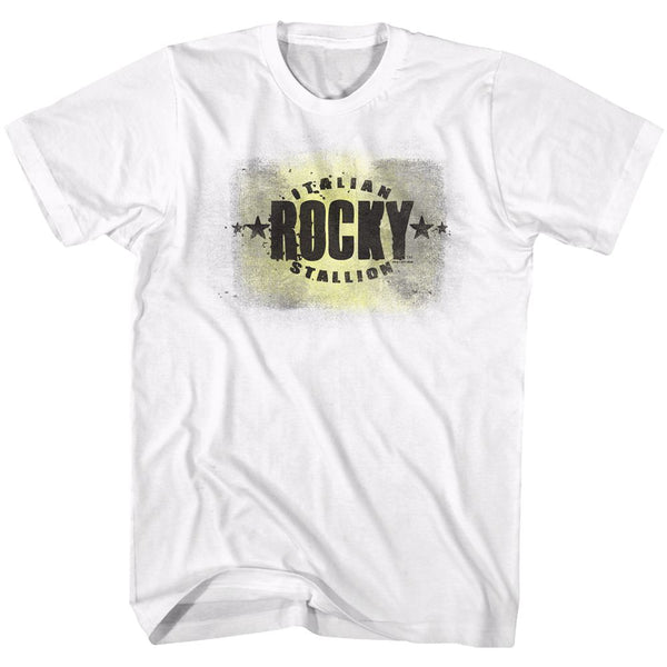 Rocky-Italian-White Adult S/S Tshirt - Coastline Mall