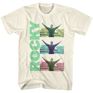 Rocky-Triple Victory-Natural Adult S/S Tshirt - Coastline Mall