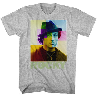 Rocky-Colorful Rocks-Gray Heather Adult S/S Tshirt - Coastline Mall