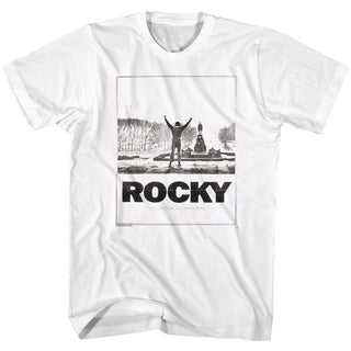 Rocky-Snow Rock-White Adult S/S Tshirt - Coastline Mall