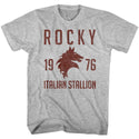 Rocky-Vintage 1976-Gray Heather Adult S/S Tshirt - Coastline Mall