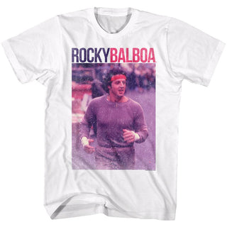 Rocky-Pic With Name-White Adult S/S Tshirt - Coastline Mall