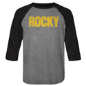 Rocky-Rocky-Premium Heather/Vintage Black Adult 3/4 Sleeve Raglan - Coastline Mall