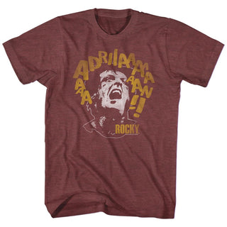 Rocky-Adriaaaaan-Vintage Maroon Heather Adult S/S Tshirt - Coastline Mall