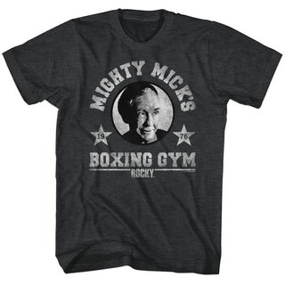 Rocky-Mighty Mick-Black Heather Adult S/S Tshirt - Coastline Mall