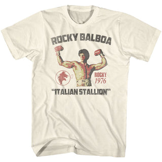 Rocky-Stallion-Natural Adult S/S Tshirt - Coastline Mall