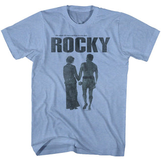 Rocky-Poster-Light Blue Heather Adult S/S Tshirt - Coastline Mall