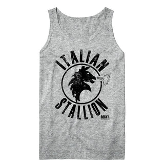 Rocky-Stallion-Gray Heather Adult Tank Top - Coastline Mall