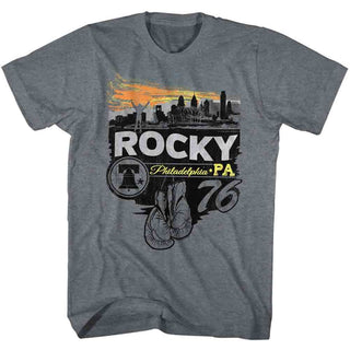 Rocky-Phillysteak-Graphite Heather Adult S/S Tshirt - Coastline Mall