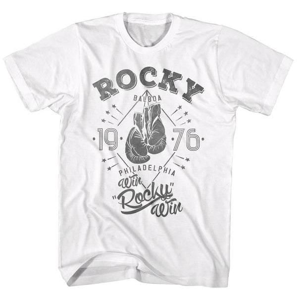 Rocky-Rocky-White Adult S/S Tshirt - Coastline Mall