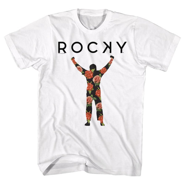 Rocky-Flower 2-White Adult S/S Tshirt - Coastline Mall