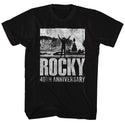 Rocky-40Th Anniversary 2-Black Adult S/S Tshirt - Coastline Mall