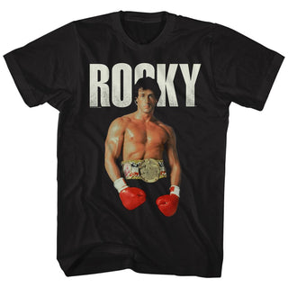 Rocky-Stand-Black Adult S/S Tshirt - Coastline Mall